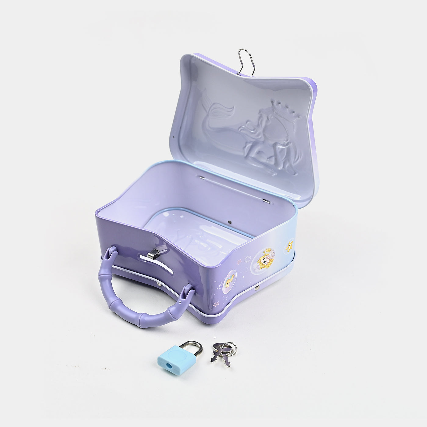 Metal Coin/Money  Box With Lock For Kids