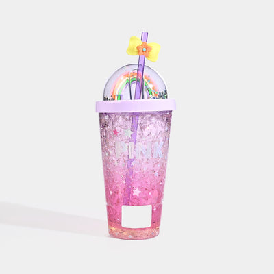 Acrylic Straw Mug With Light