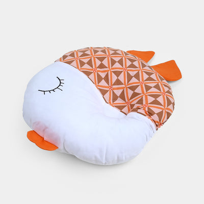 Baby Round Fish Pillow | Orange Multi