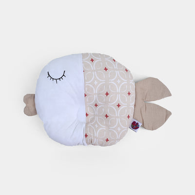 Baby Round Fish Pillow | Light Brown