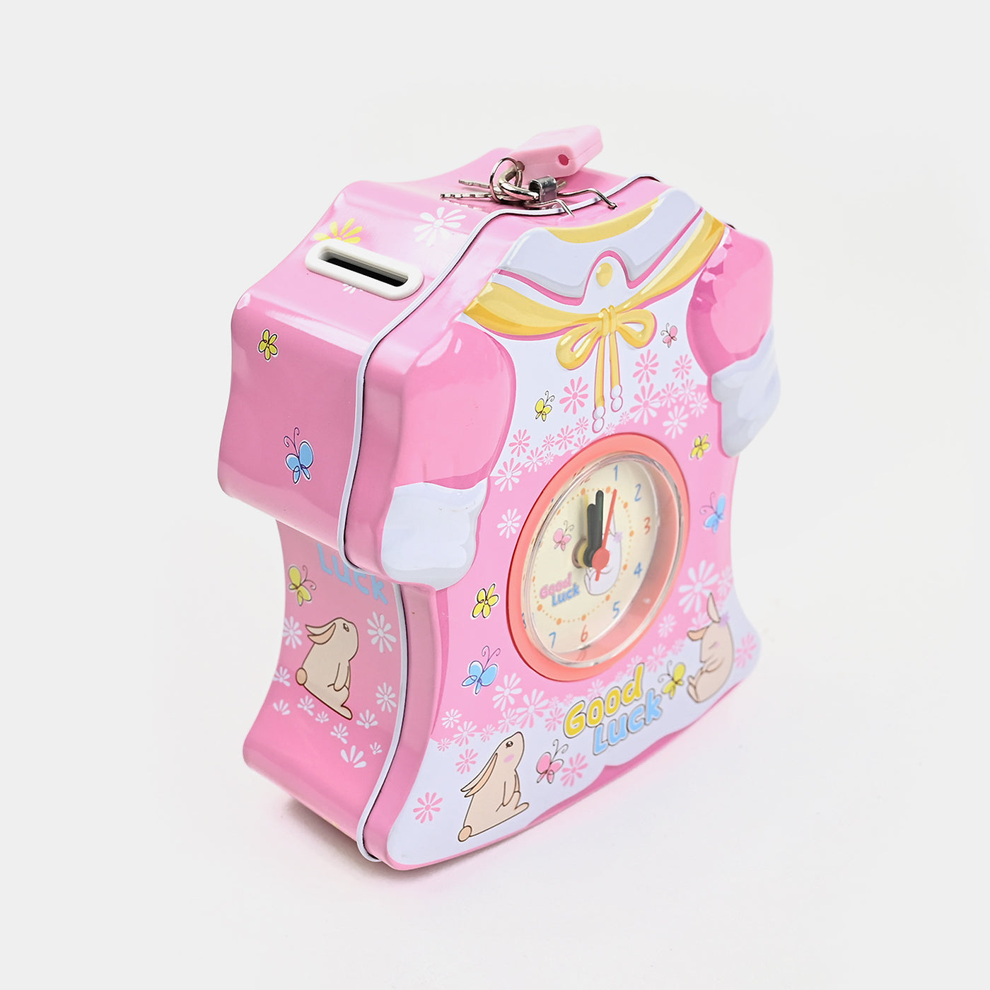 Metal Coin/Money  Box With Lock For Kids