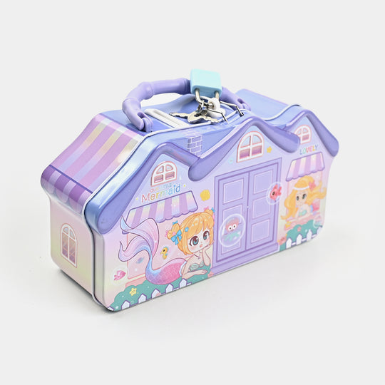 Metal Coin/Money  Box With Lock For Kids