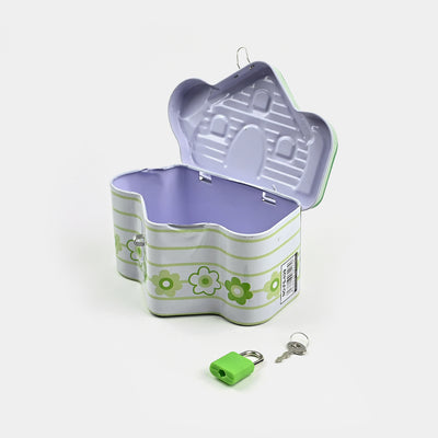 Metal Coin/Money  Box With Lock For Kids