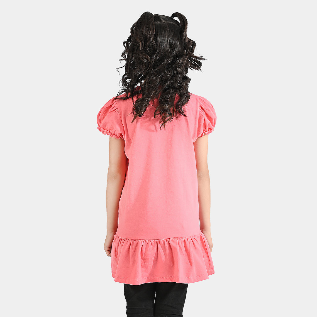 Girls Cotton Jersey Knitted Frocks Mellow