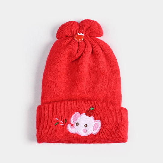 Baby Winter Cap/Hat  Elephant Embroidered | 6M+