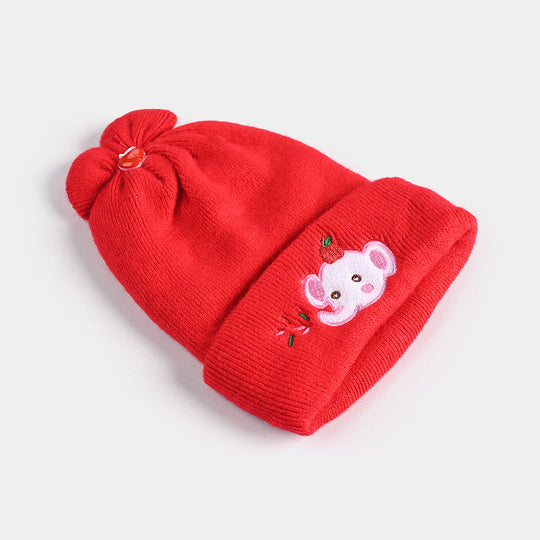 Baby Winter Cap/Hat  Elephant Embroidered | 6M+