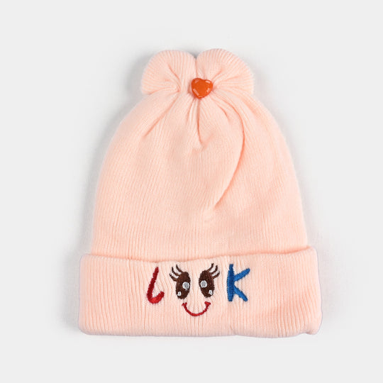 Baby Winter Cap/Hat Look Embroidered | 6M+