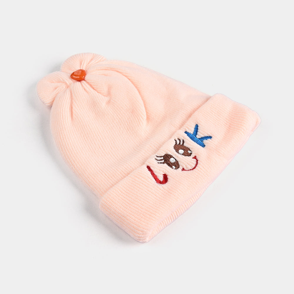 Baby Winter Cap/Hat Look Embroidered | 6M+