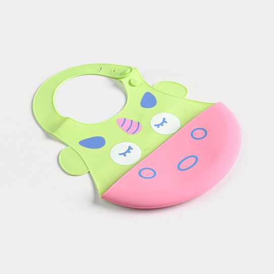 FOLDABLE SILICON BABY BIB | 6M+