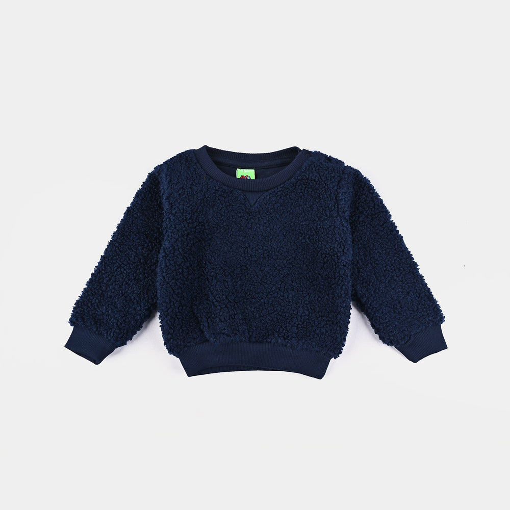 Infant Boys Sherpa Suit -NAVY