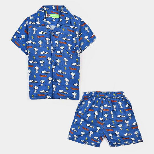 Infant Boys Viscose 2 Pc Suit-R.Blue