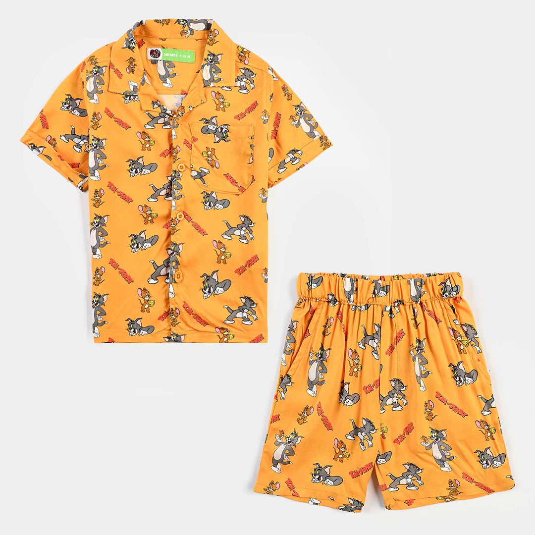 Infant Boys Viscose 2 Pc Suit-Citrus