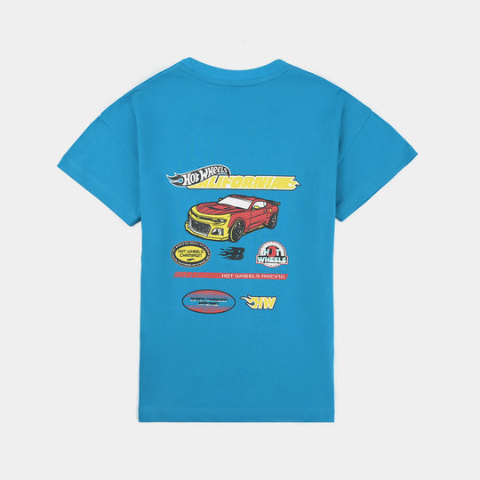 Boys Cotton Jersey T-Shirt H/S Hot Wheels