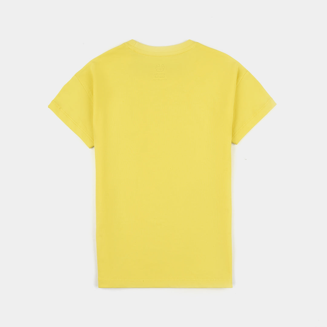 Boys Cotton Jersey T-Shirt H/S Retro Gamer-B.Yellow