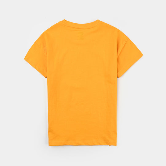 Boys Cotton Jersey T-Shirt H/S Forever-Citrus