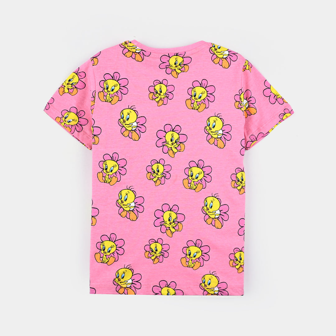 Girls Cotton Jersey T-Shirt H/S Character