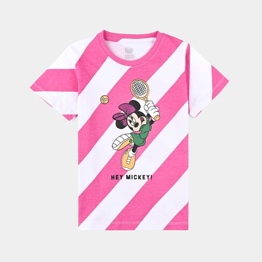 Girls Cotton Jersey T-Shirt H/S Hey Character