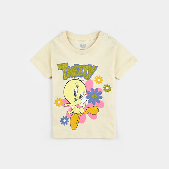 Infant Girls Cotton Jersey T-Shirt Character