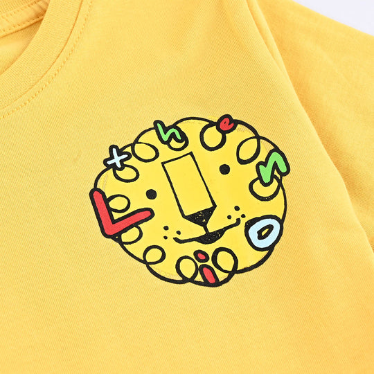 Boys Cotton Jersey T-Shirt H/S Lion