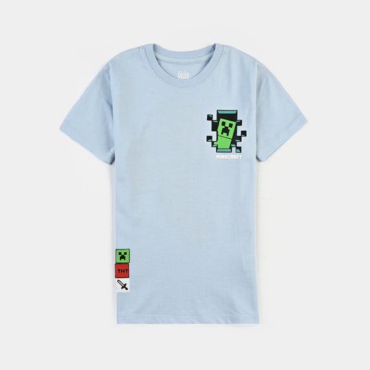 Boys Cotton Jersey T-Shirt H/S-Baby Blue