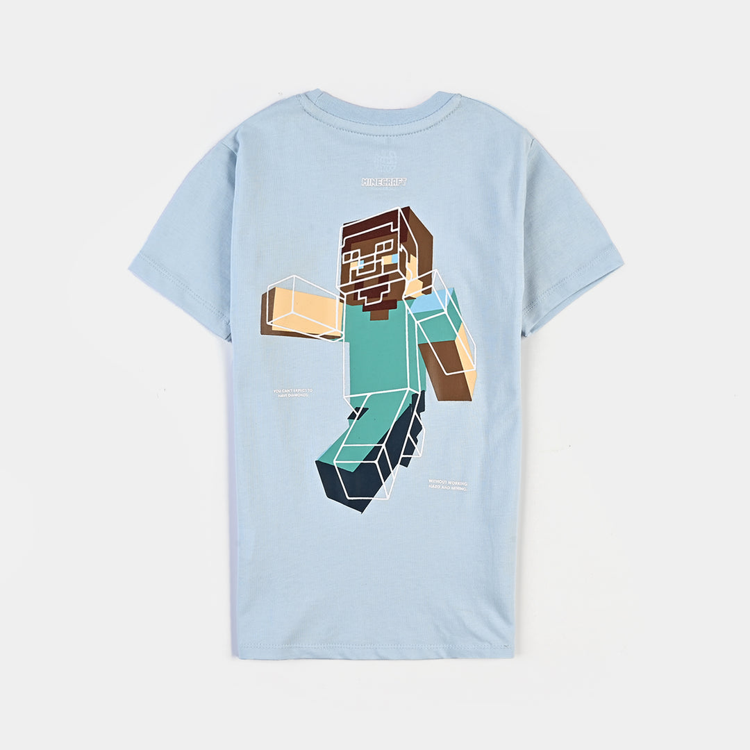 Boys Cotton Jersey T-Shirt H/S-Baby Blue