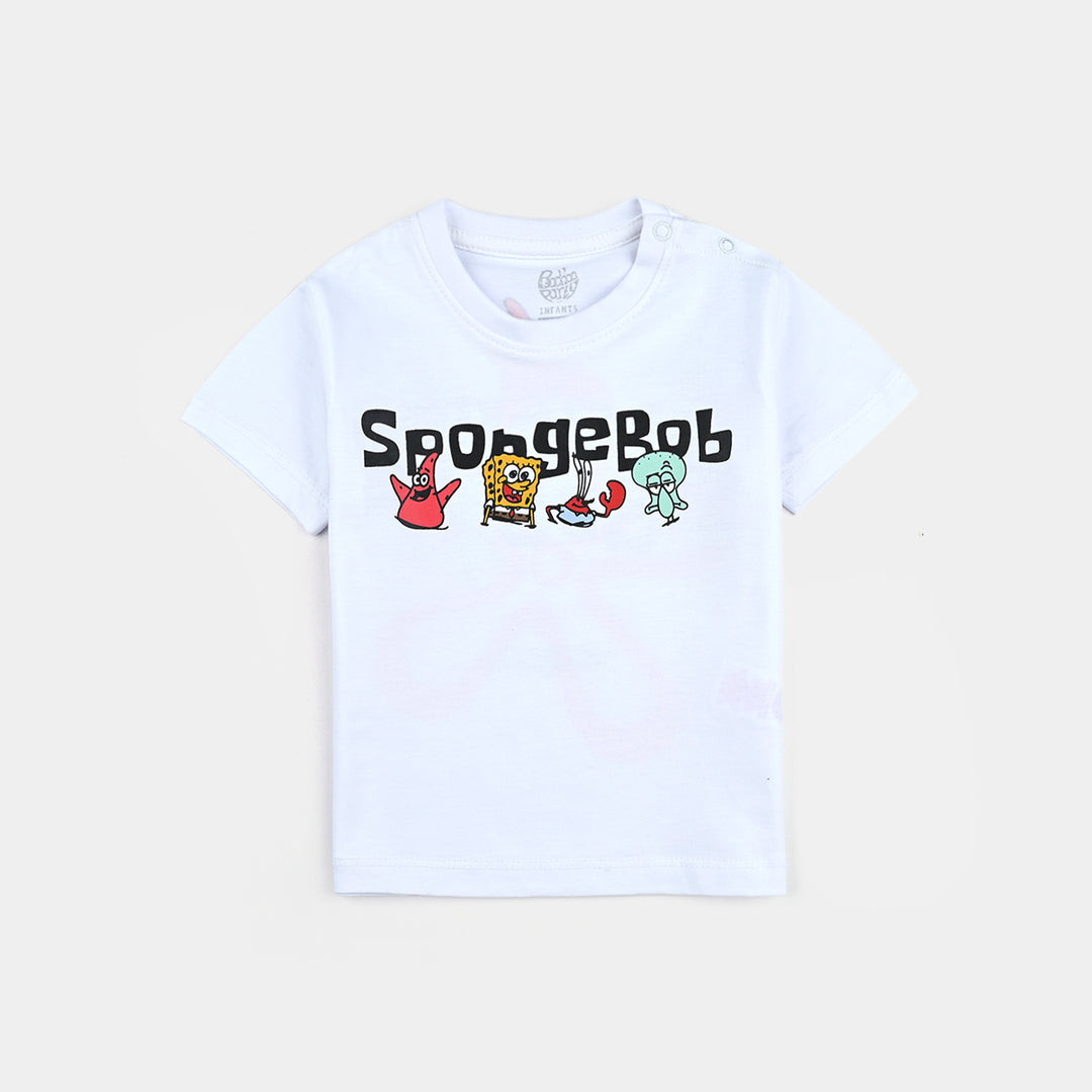 Infant Boys Cotton Jersey T-Shirt Sponge Bob