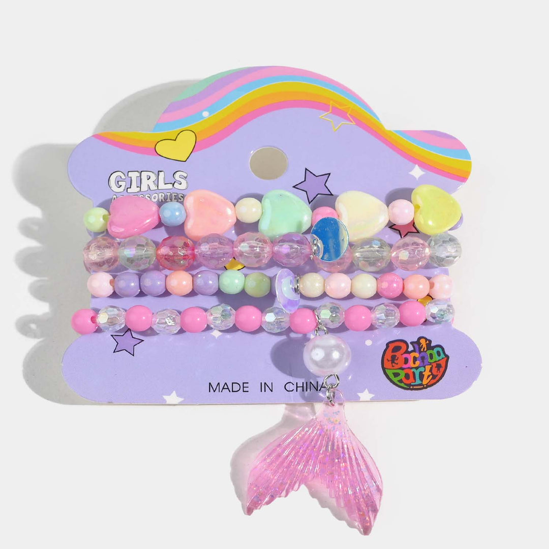 Girls Charm Beaded Bracelets