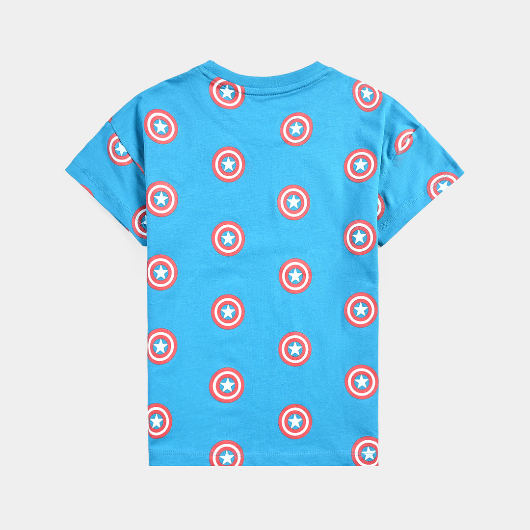 Boys Cotton Jersey T-Shirt H/S-Haw Ocean