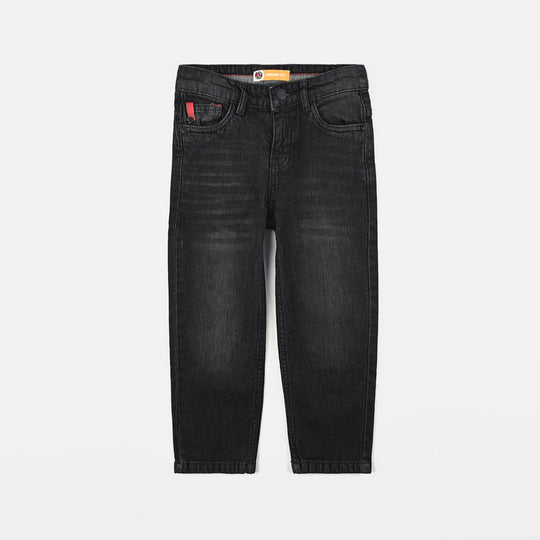 Boys Denim Pant Details-BLACK