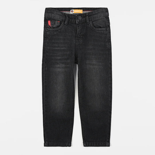 Boys Denim Pant Details-BLACK