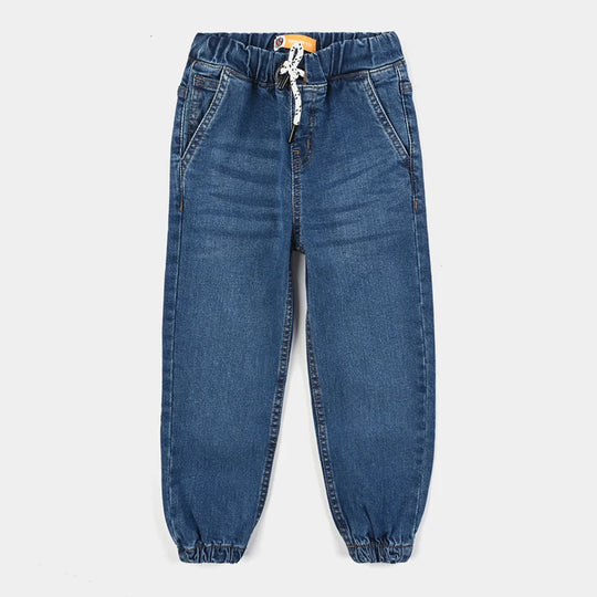 Boys Denim Pant Jogger-MD.Blue