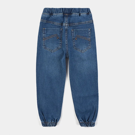 Boys Denim Pant Jogger-MD.Blue