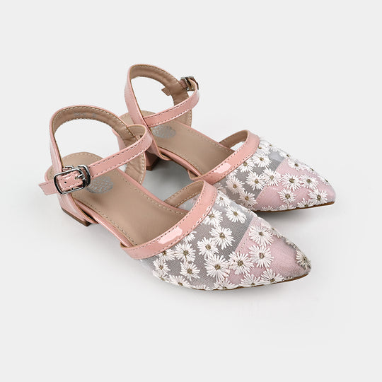 Girls Pumps Heels 104-6-Pink