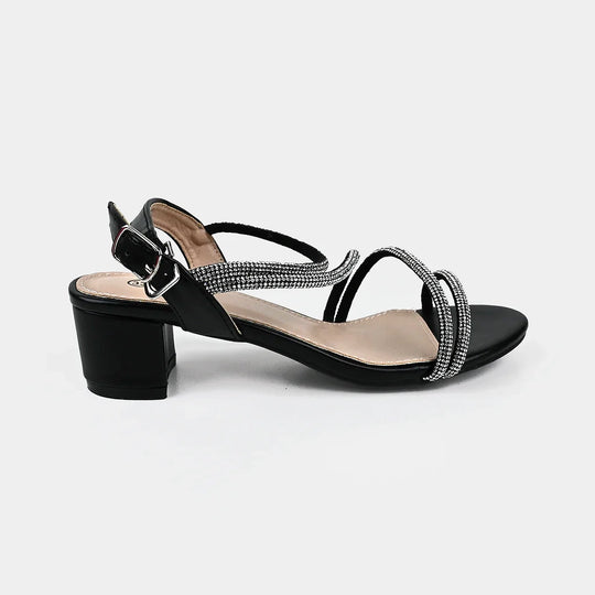 Girls Sandal Heels 104-11-BLACK