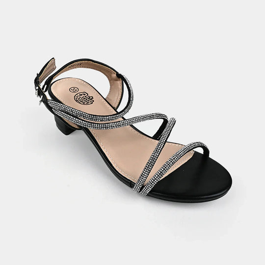 Girls Sandal Heels 104-11-BLACK