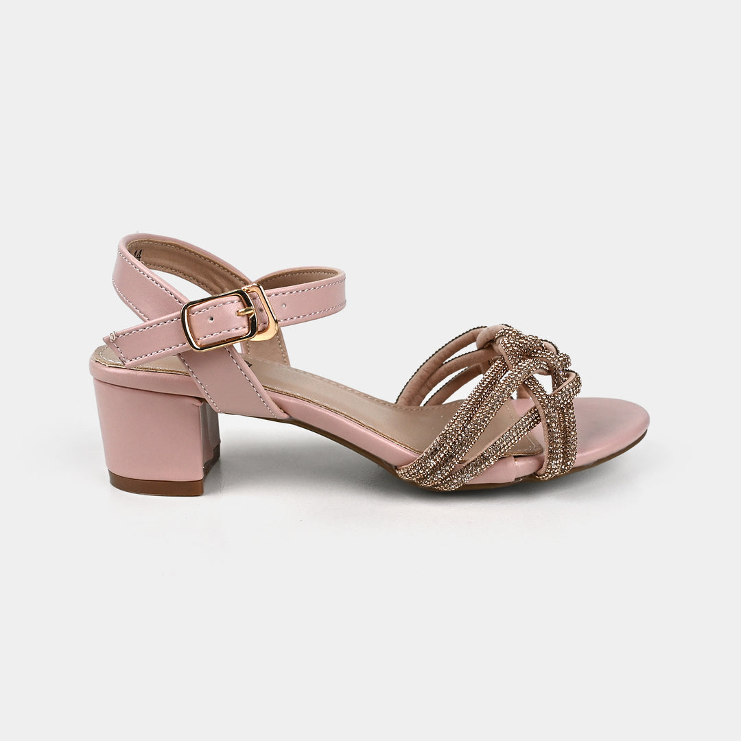 Girls Sandal Heels 104-14-Pink