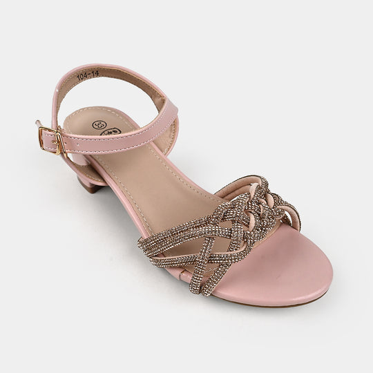 Girls Sandal Heels 104-14-Pink