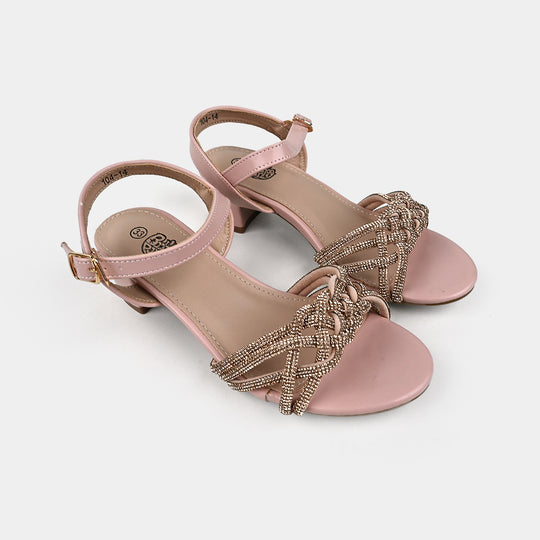 Girls Sandal Heels 104-14-Pink