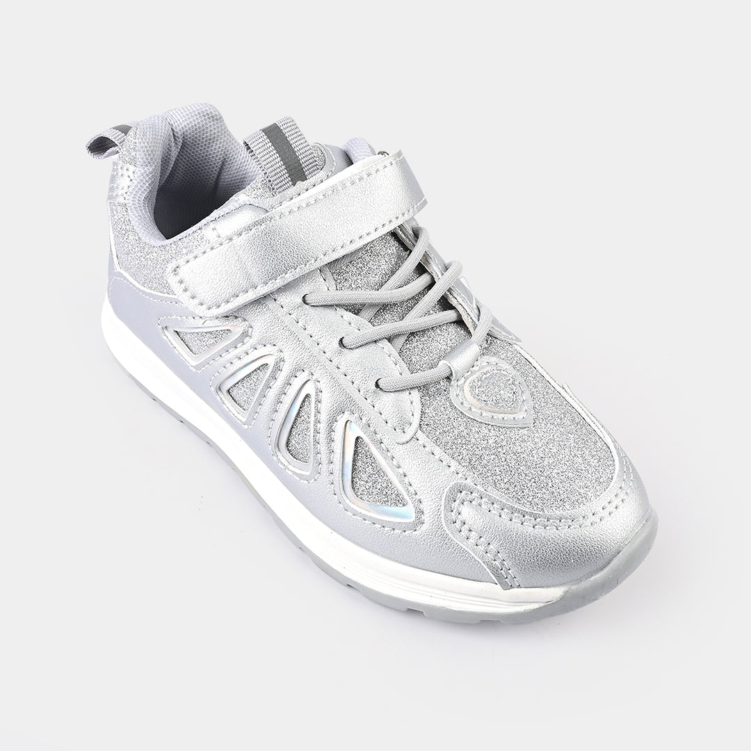 Girls Joggers 1016-6-SILVER