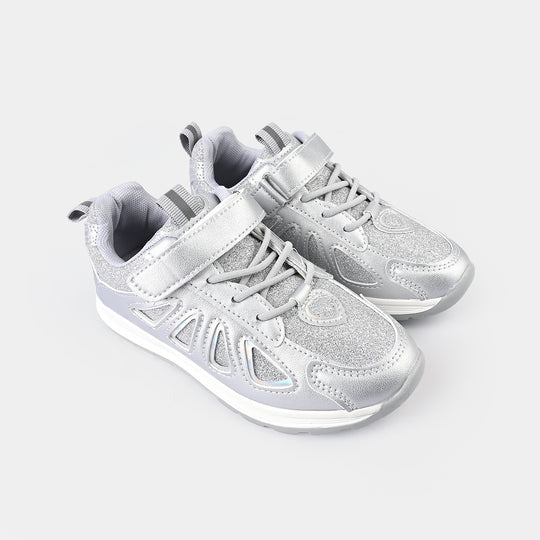 Girls Joggers 1016-6-SILVER