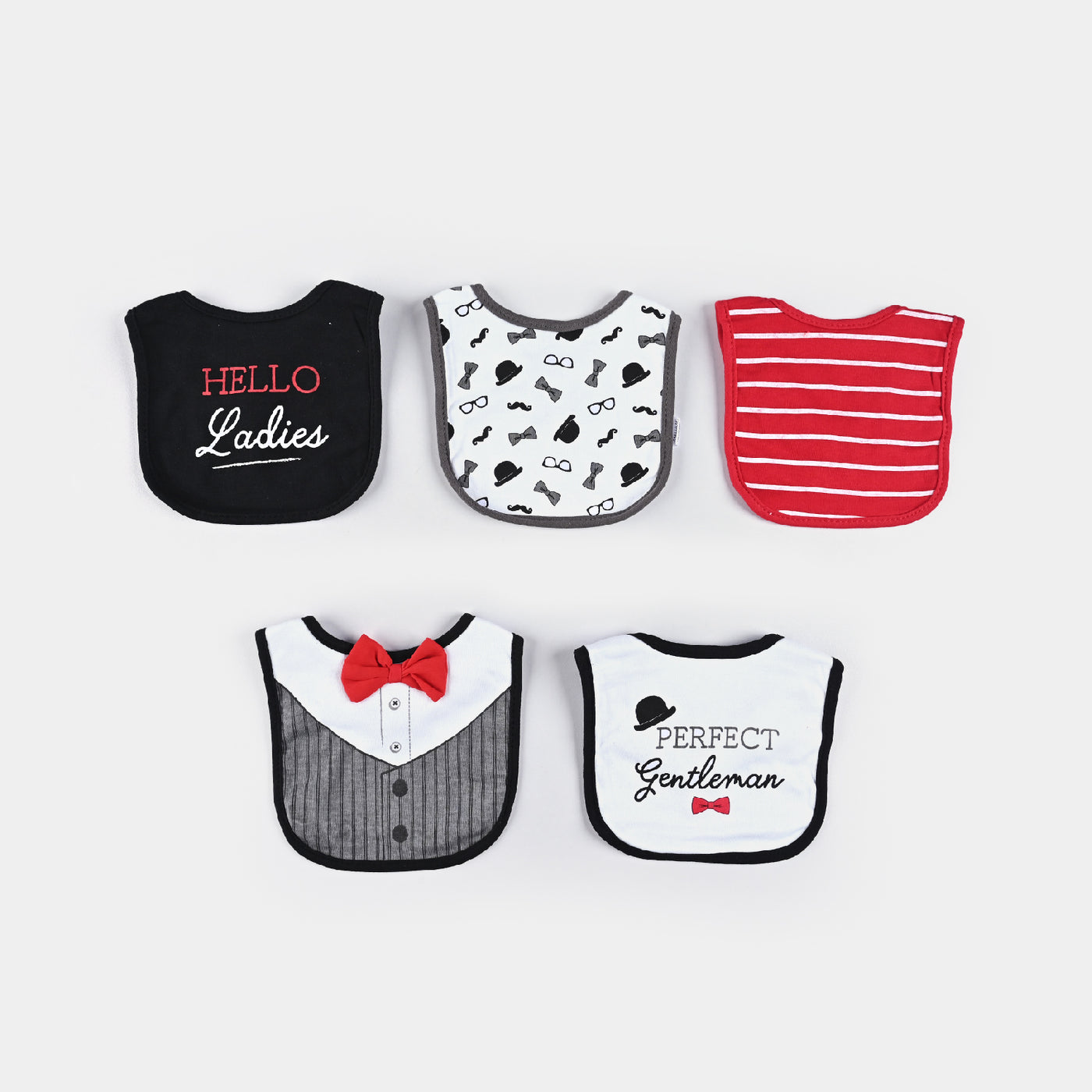 Infant Baby Bib/Apron Pack OF 5PCs | 0M+