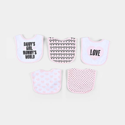 Infant Baby Bib/Apron Pack OF 5PCs | 0M+