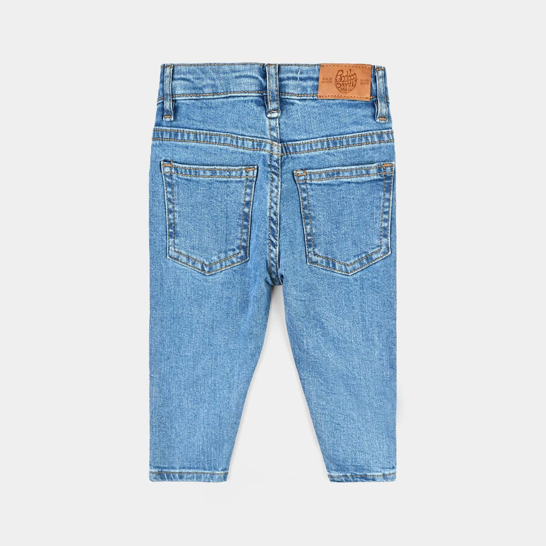 Infant Boys Denim Stretch Pant-Light Blue