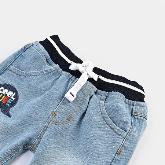 Infant Boys Denim Stretch Pant Cool Dude-Light Blue