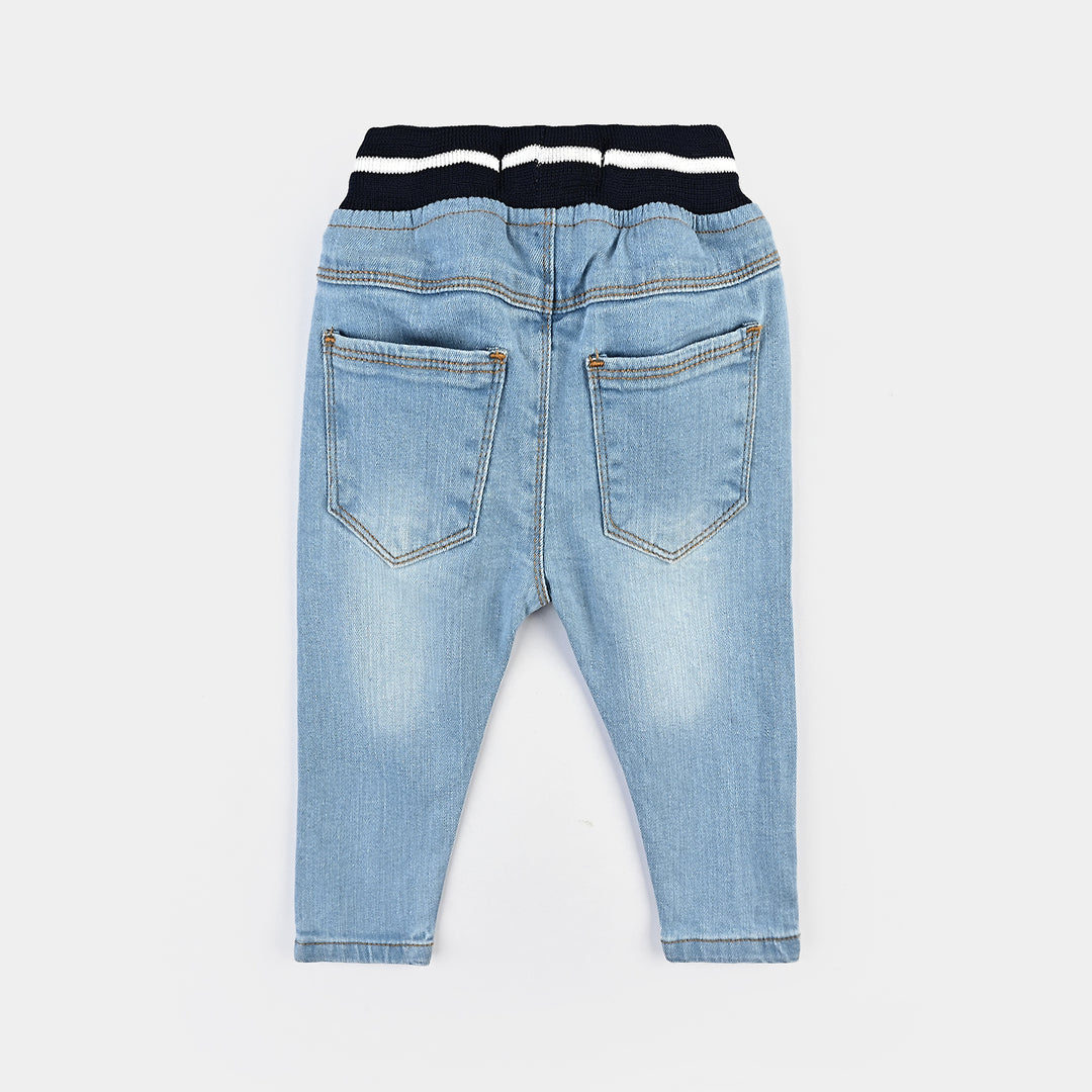 Infant Boys Denim Stretch Pant Cool Dude-Light Blue