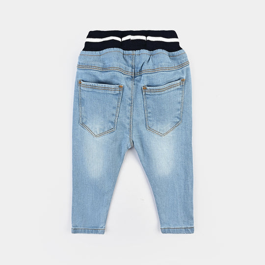 Infant Boys Denim Stretch Pant Cool Dude-Light Blue