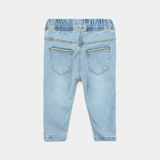 Infant Boys Denim Stretch Pant Lion-Light Blue