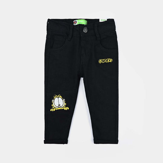 Infant Boys Denim Stretch Pant-BLACK