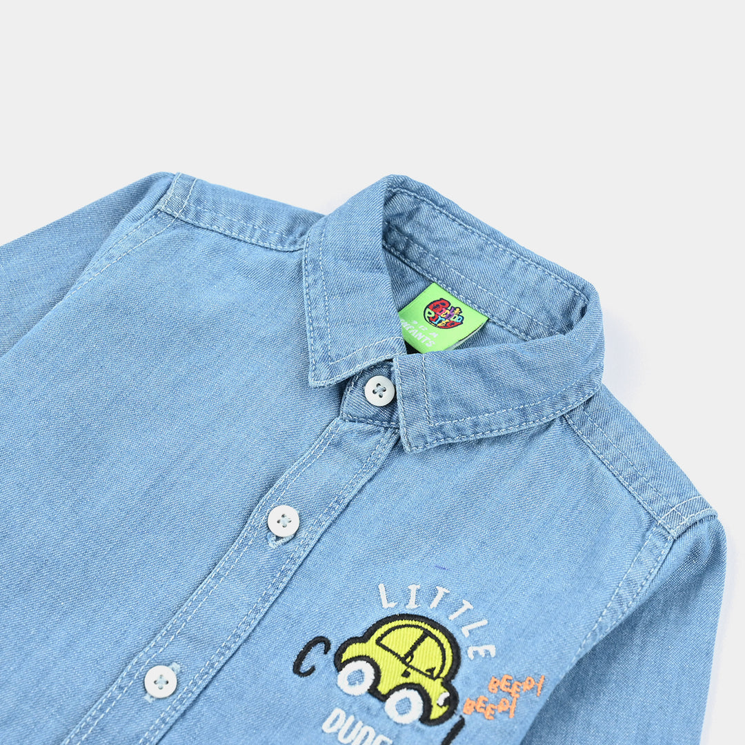 Infant Boys Denim rigid Shirt F/S Cool Dude