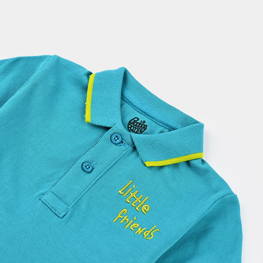 Infant Boys Jumbo Pique Polo Little Friends